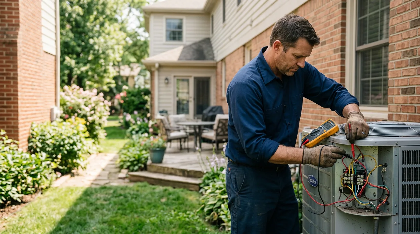 HVAC technician working near Denver, CO
